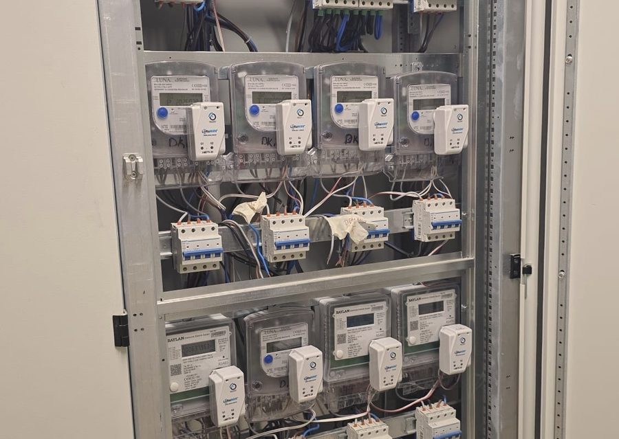 Field photo on an electricity distribution network